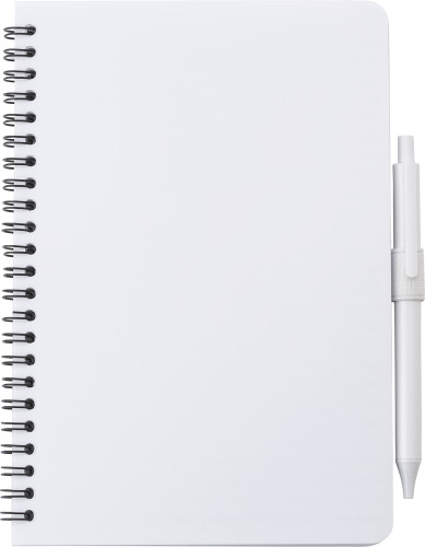 Antibacterial notebook with pen