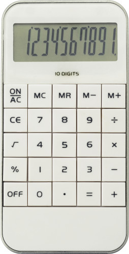 Kalkulator i form av mobiltelefon med 10-sifret display