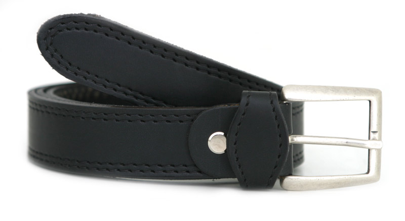 Fashion belt T silver (black)