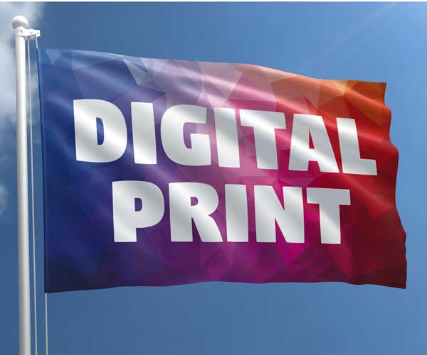 Digital printed flag